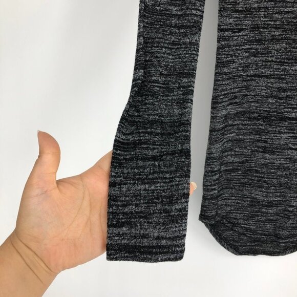 Revamped Dark Grey Heathered Long Sleeve Crew Neck Shirt size XS - Picture 8 of 15